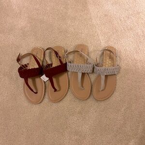 Set of two size 9 Maurice’s sandals